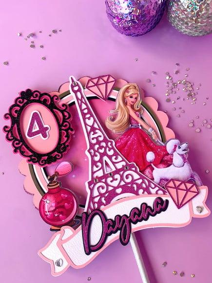 Topo de Bolo Barbie
