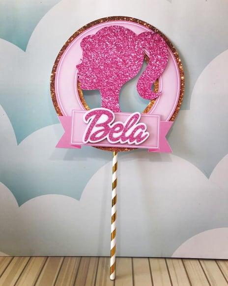 Topo de Bolo Barbie