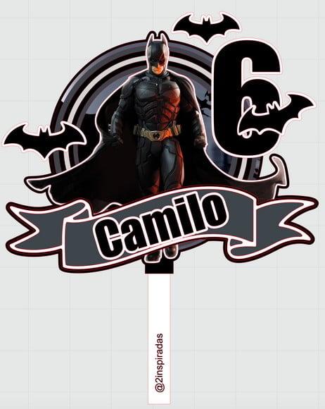 Topo de Bolo Batman