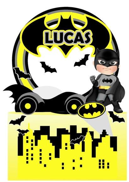 Topo de Bolo Batman