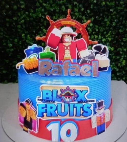 Topo de Bolo Blox Fruit