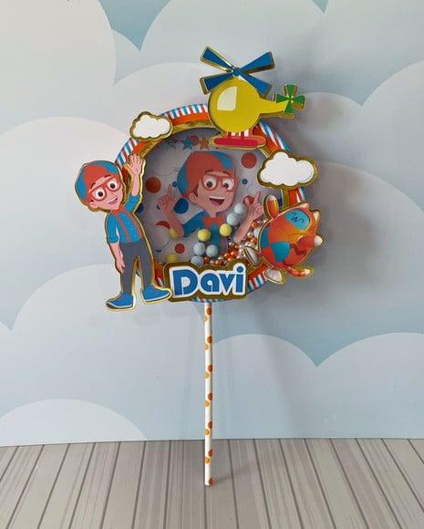 Topo de Bolo Blippi
