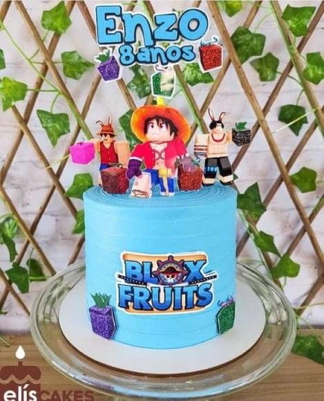 Topo de Bolo Blox Fruit