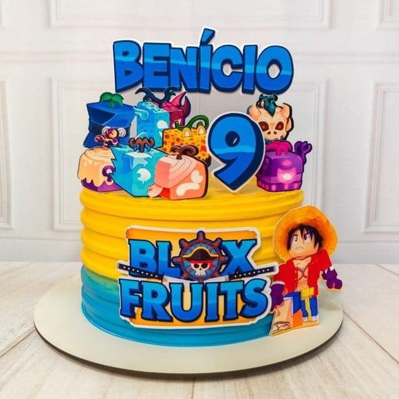 Topo de Bolo Blox Fruit