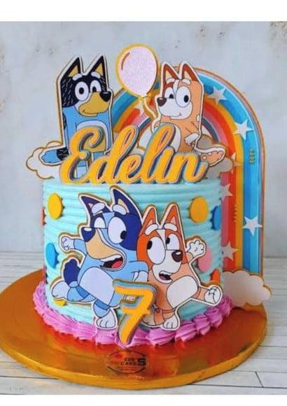 Topo de Bolo Bluey