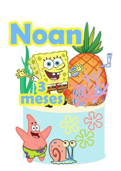 Topo de Bolo Bob Esponja