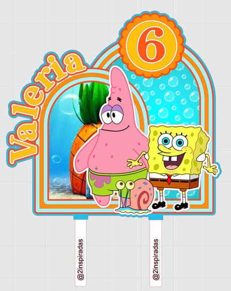 Topo de Bolo Bob Esponja