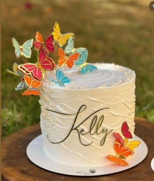 Topo de Bolo Borboleta