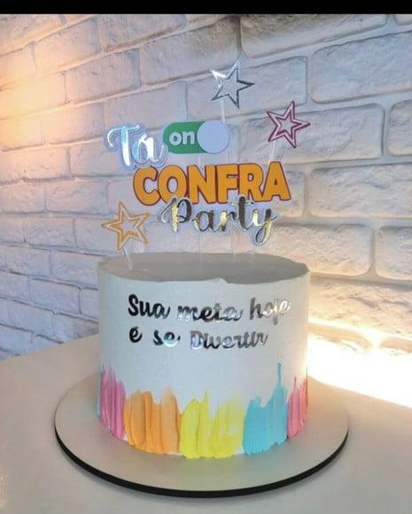 Topo de Bolo Confraternização
