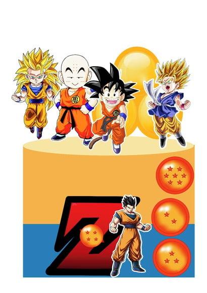 Topo de Bolo Dragon Ball Z