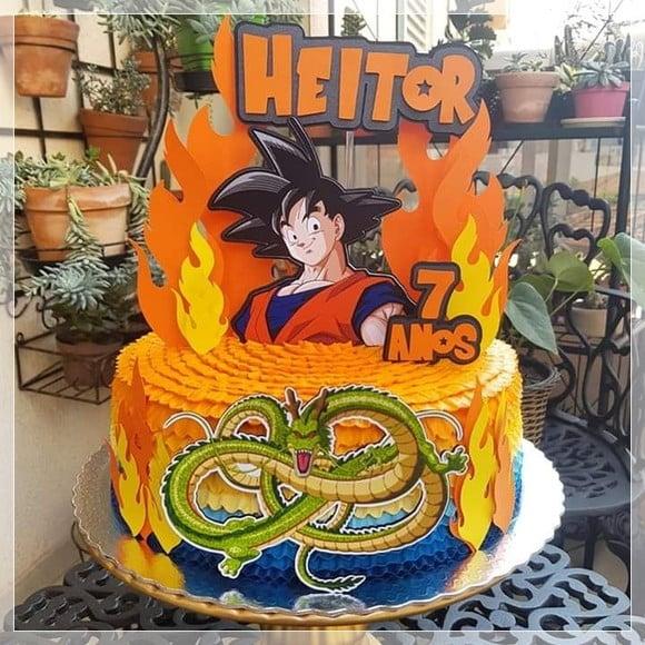 Topo de Bolo Dragon Ball Z