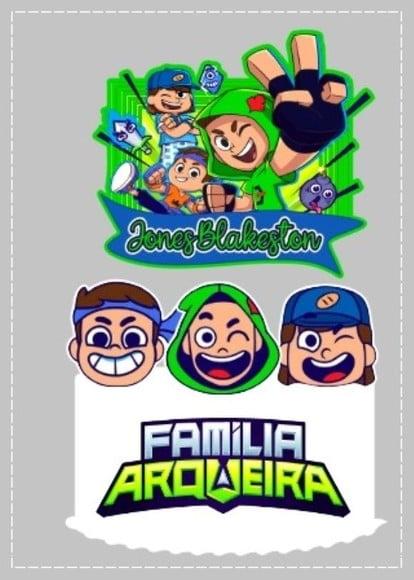Topo de Bolo Familia Arqueira