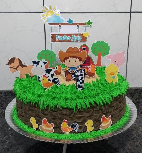 Topo de Bolo Fazendinha