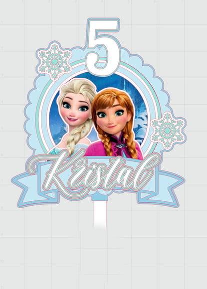 Topo de Bolo Frozen