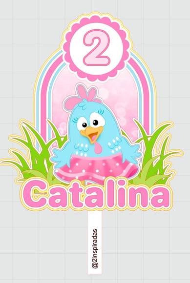 Topo de Bolo Galinha Pintadinha