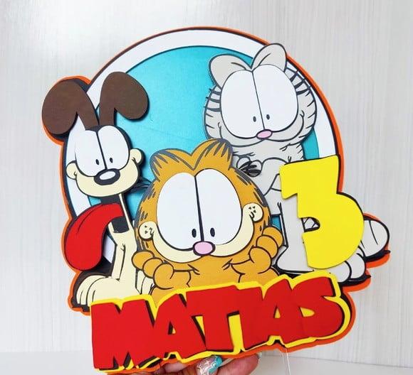 Topo de Bolo Garfield