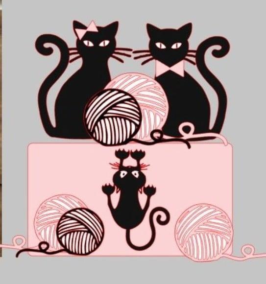 Topo de Bolo Gatinhos