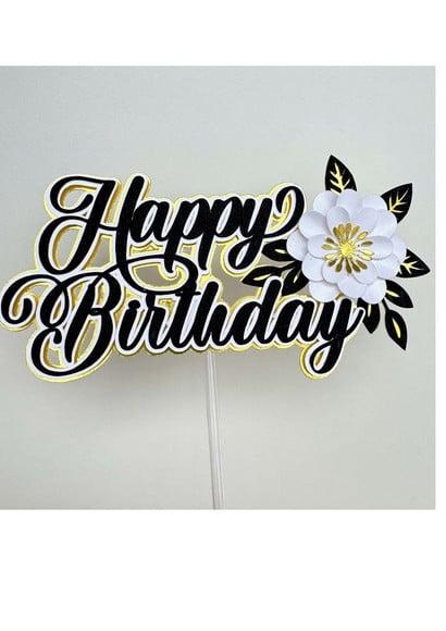 Topo de Bolo Happy Birthday