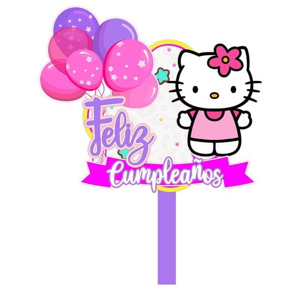 Topo de Bolo Hello Kitty