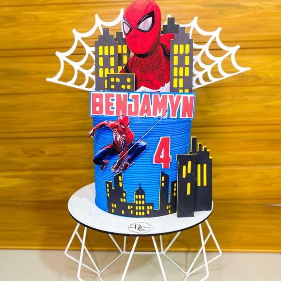 Topo de Bolo Homem Aranha