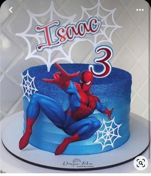 Topo de Bolo Homem Aranha