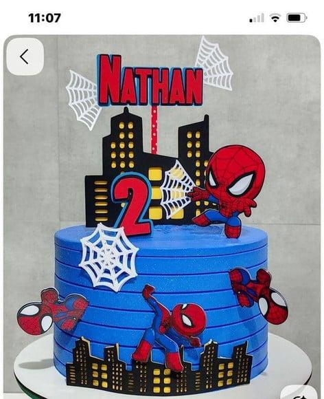 Topo de Bolo Homem Aranha