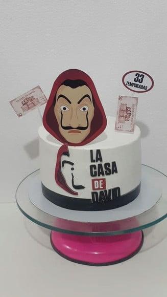 Topo de Bolo La Casa de Papel