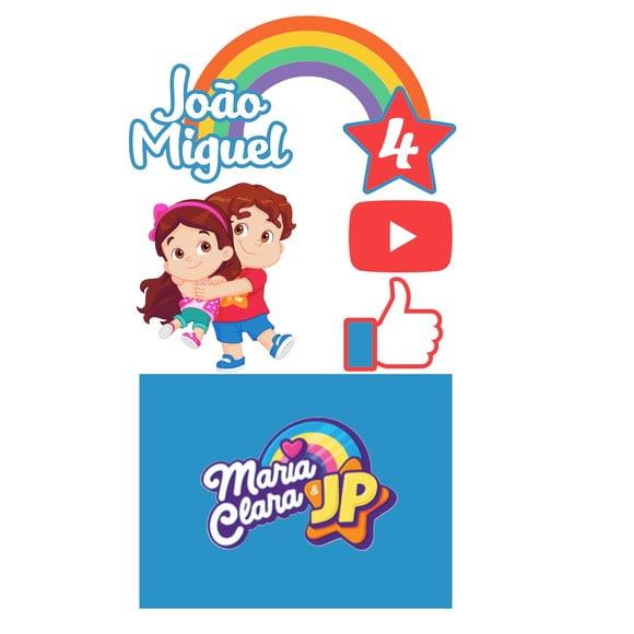 Topo de Bolo Maria Clara e Jp