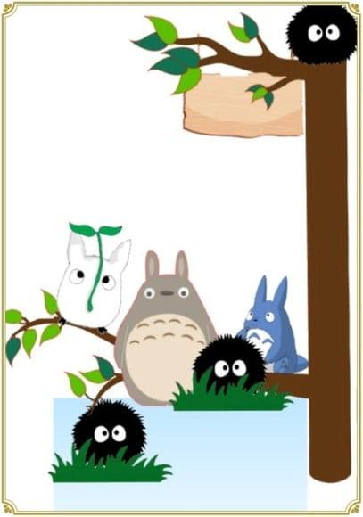 Topo de Bolo Meu Amigo Totoro