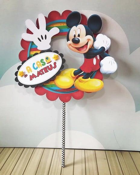 Topo de Bolo Mickey