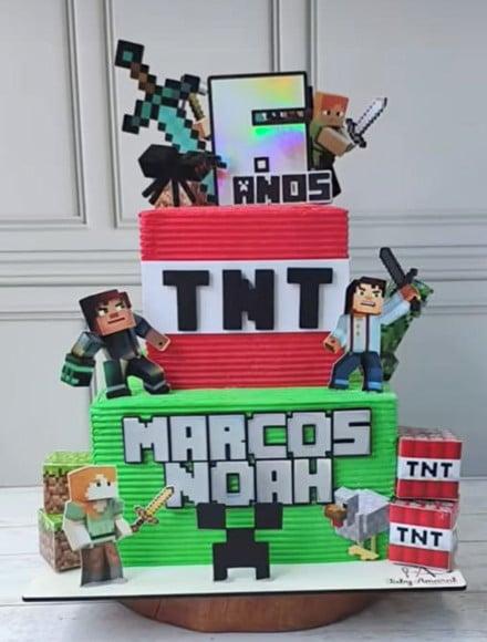 Topo de Bolo Minecraft