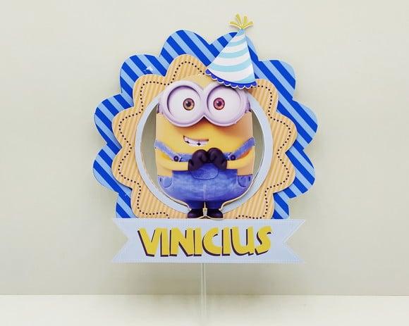 Topo de Bolo Minions