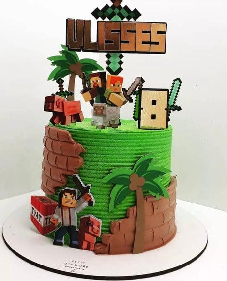 Topo de Bolo Minecraft