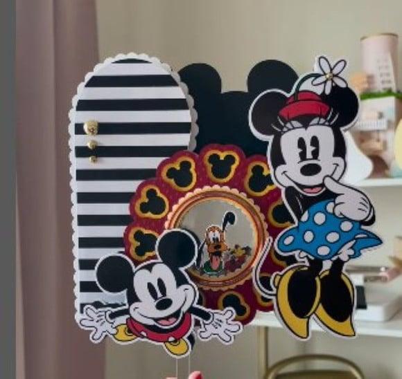 Topo de Bolo Minnie