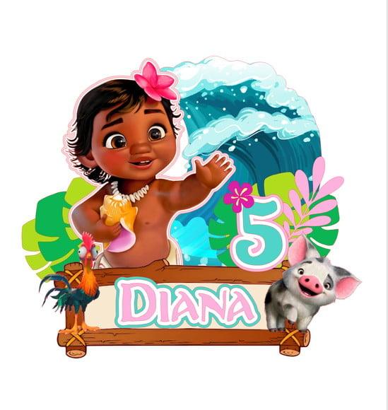 Topo de Bolo Moana