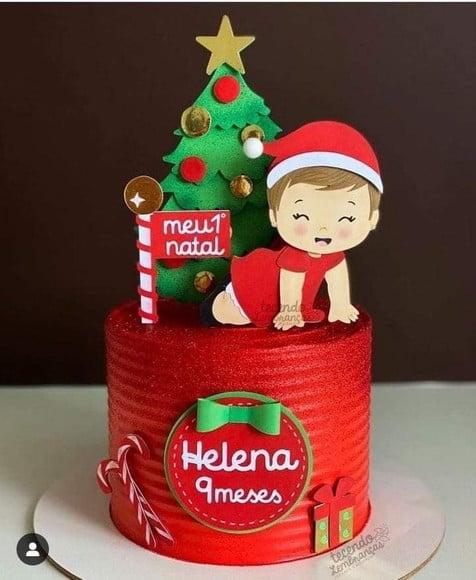 Topo de Bolo Natal