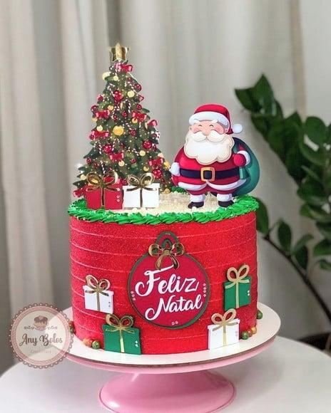 Topo de Bolo Natal