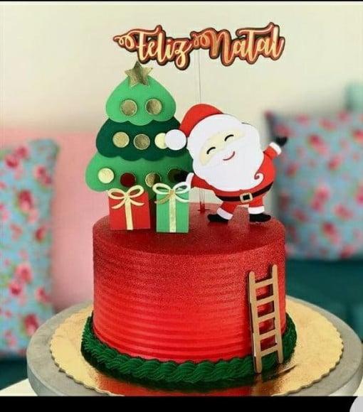 Topo de Bolo Natal