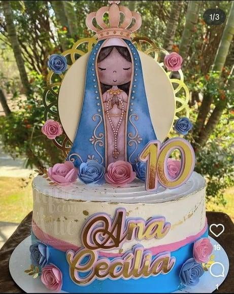 Topo de Bolo Nossa Senhora Aparecida