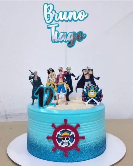 Topo de Bolo One Piece