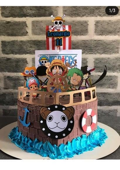 Topo de Bolo One Piece