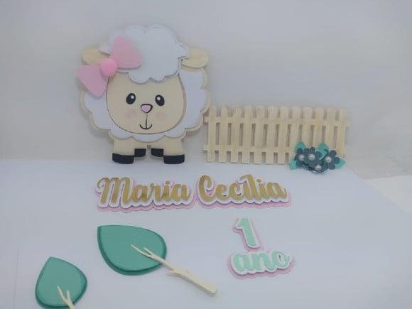 Topo de Bolo Ovelinha