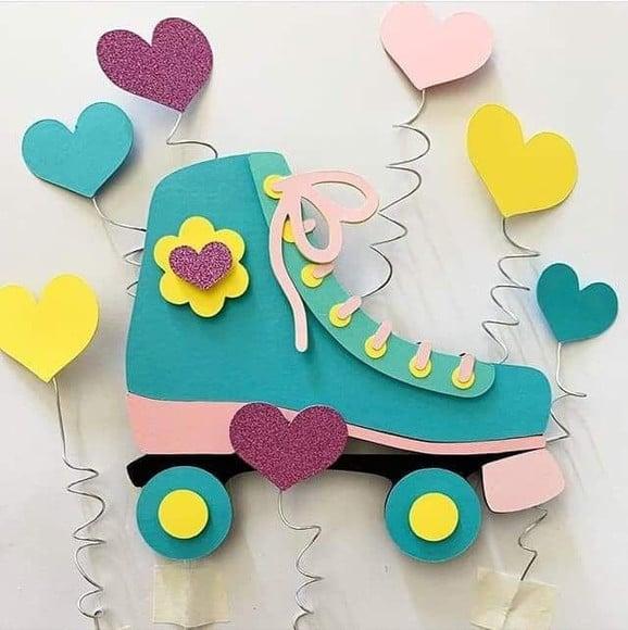 Topo de Bolo Patins