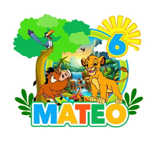 Topo de Bolo Rei Leão