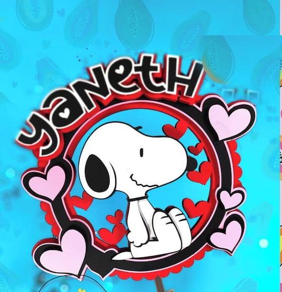Topo de Bolo Snoopy