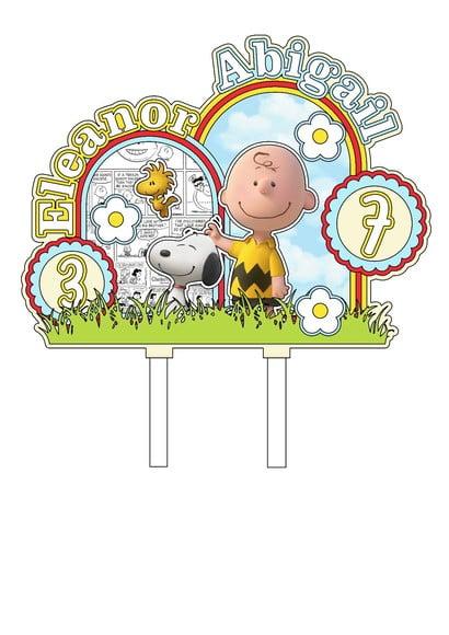 Topo de Bolo Snoopy