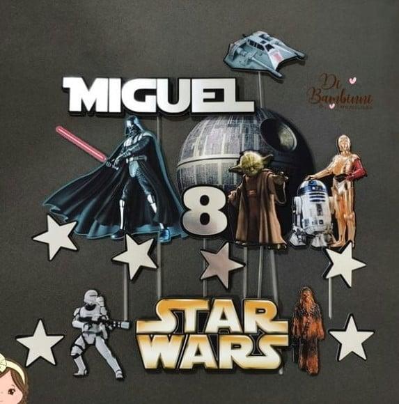 Topo de Bolo Star Wars