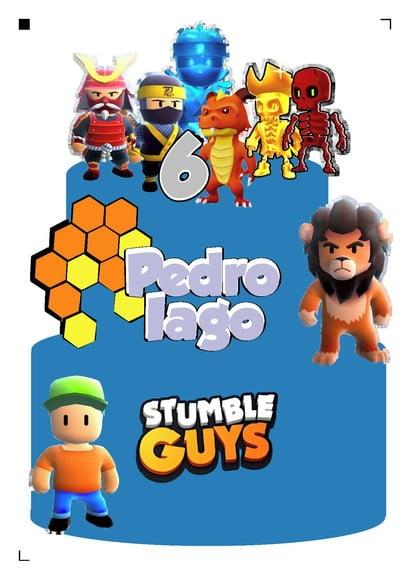 Topo de Bolo Stumble Guys