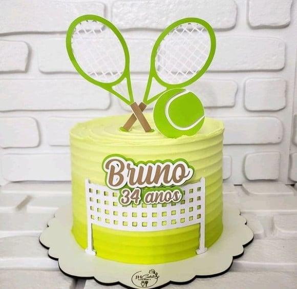 Topo de Bolo Tenis