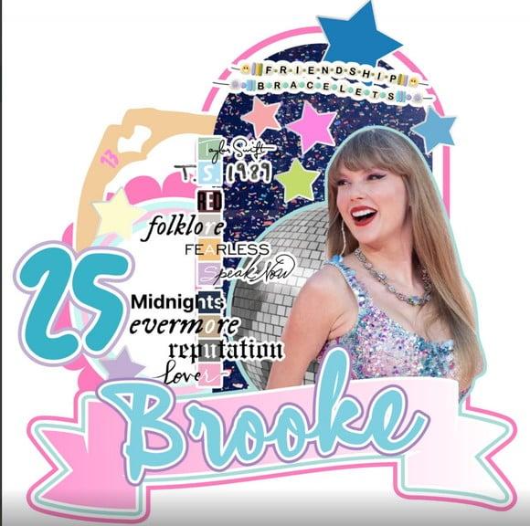 Topo de Bolo Taylor Swift